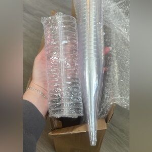 Clear Plastic Cups Set